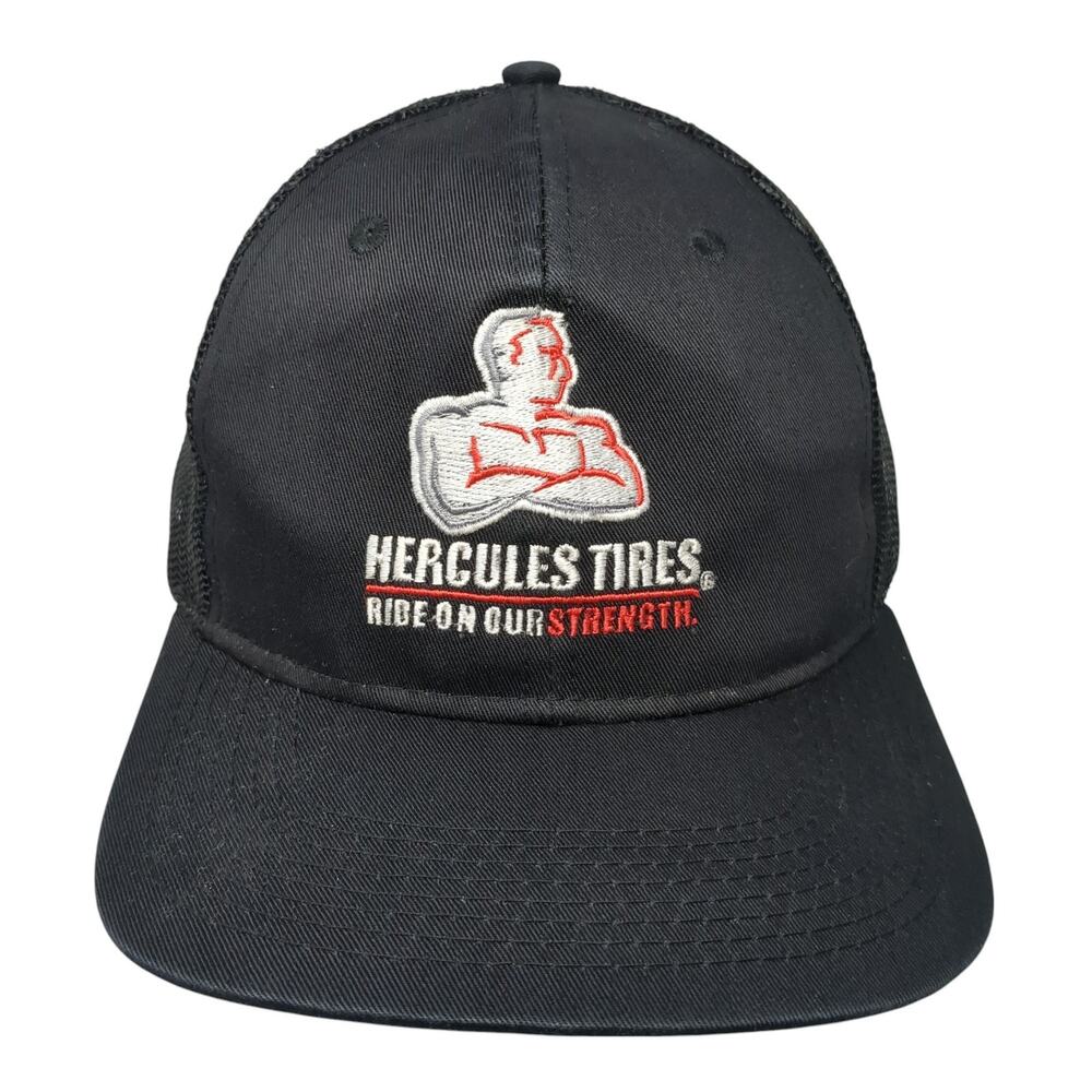 Hercules Tires Ride On Our Strength Snapback Trucker Hat Black One Size